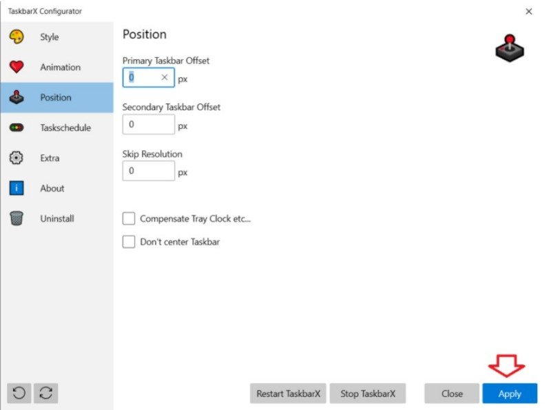 How to center align icons on the Taskbar like Windows 10X 6
