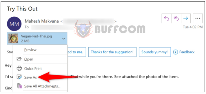 How to fix the issue of attachments not displaying in Outlook P16