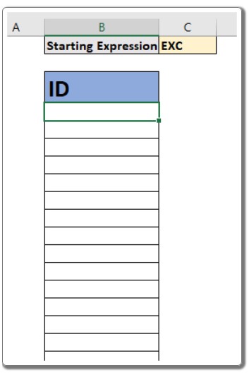 How to Increment Values by Row or Column in Excel