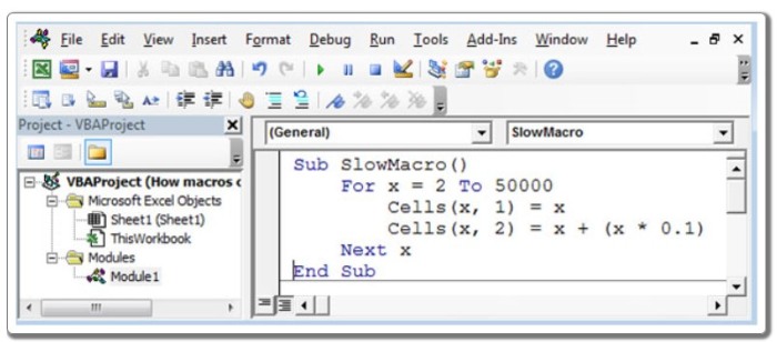 Macros in Microsoft Excel 3