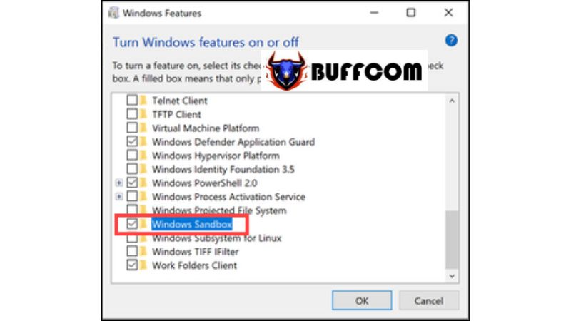 Sandbox Feature on Windows 10 6