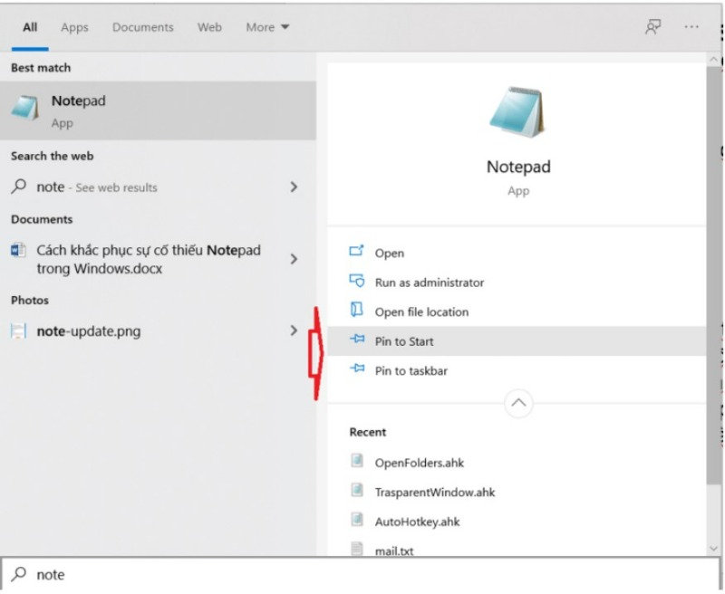 What to do when you cant find the Notepad tool in Windows 10 13