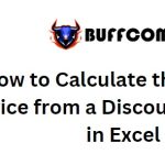 How to Calculate the Original Price from a Discounted Price in Excel