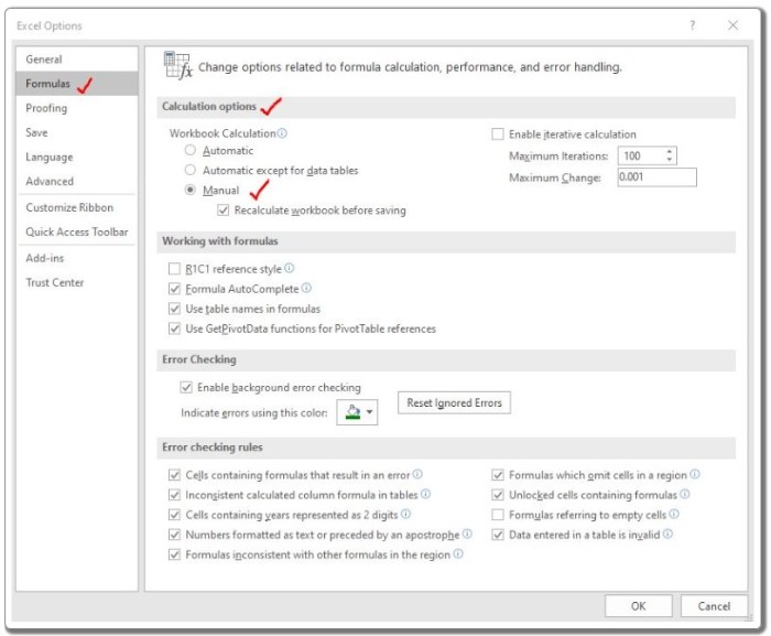 Strategies to Reduce the Size of Excel Files