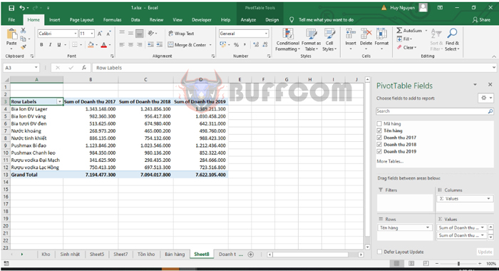 Basic Guide to Using PivotTable for Beginners4