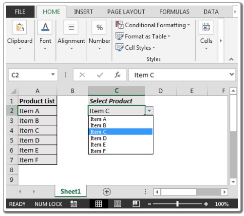 Creating a Dynamic Dropdown List with Data Validation in Excel