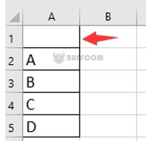 How to Add an Empty Option as the First Choice in an Excel Data Validation Dropdown List?