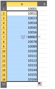 How to Automatically Fill Incrementing Cells in Excel?