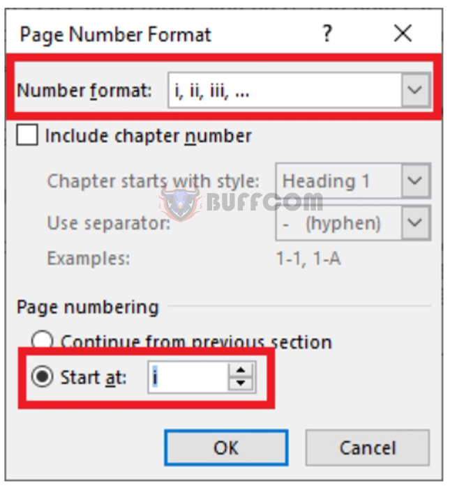 How to Number Pages with a Combination of i ii iii and 1 2 3 in Word5