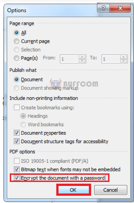 How to Quickly SetCreate Password for PDF Files Using Microsoft Word6