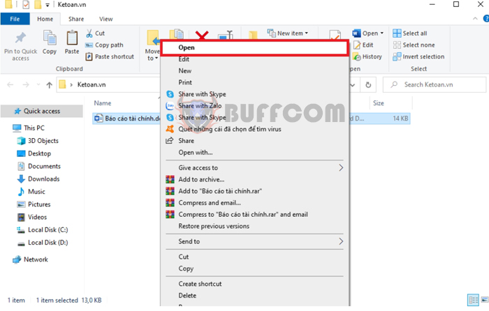 Instructions for Opening and Saving Documents in Word