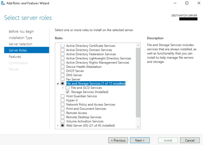 Key Features Windows Server 5