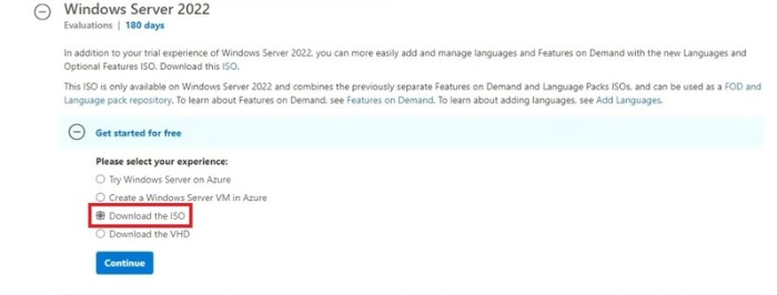 Installation Guide for Windows Server 2022