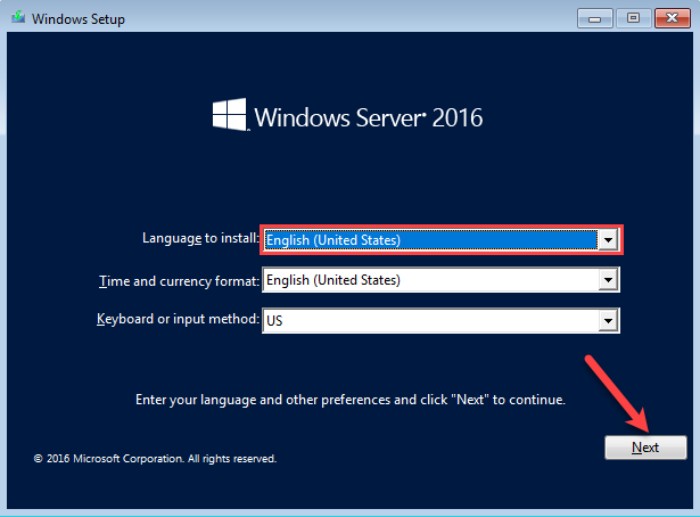 Guide to Installing Windows Server 2016 1