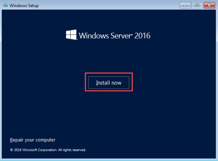 Guide to Installing Windows Server 2016 2