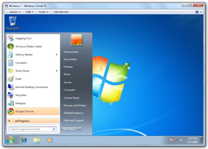 How to Configure Microsoft Virtual PC3