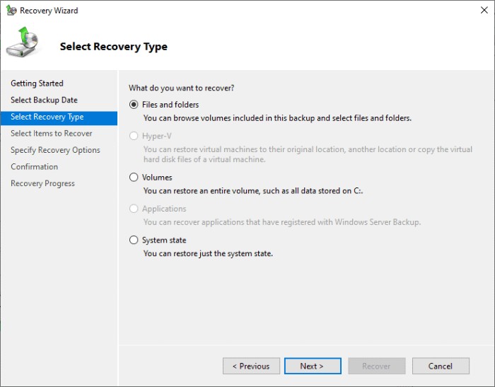How to perform Windows Server 2022 backup and restore 5