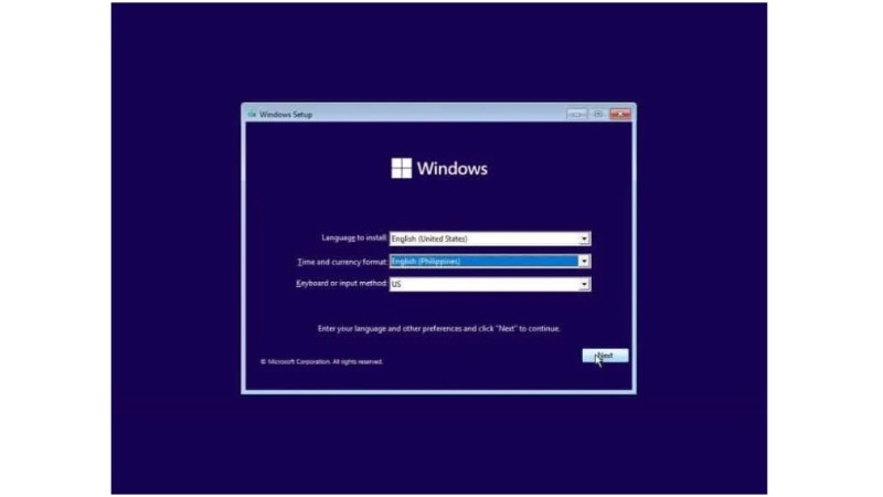 Installation Windows 11 Pro
