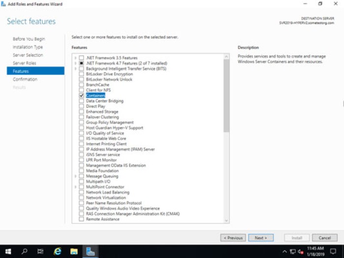 Key Roles and Features in Windows Server 2019 3