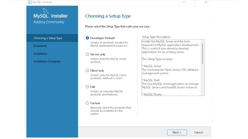 Installing and Configuring MySQL on Windows