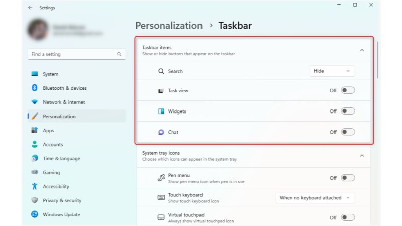 Customize the Windows 11 Taskbar Layout windows 11