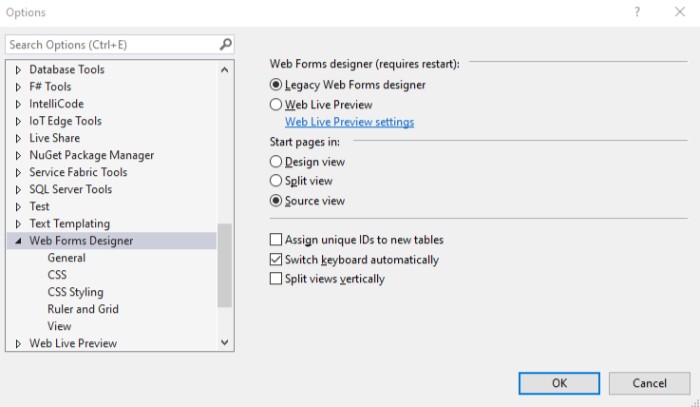 How to Do Web Forms in Visual Studio 2022